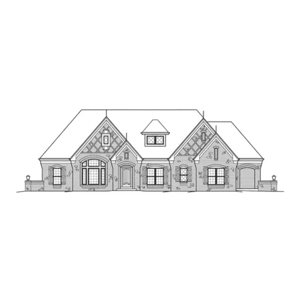 Ranch House Plan Front Elevation - Cheshire Hills Efficient Home 007D-0207 - Search House Plans and More