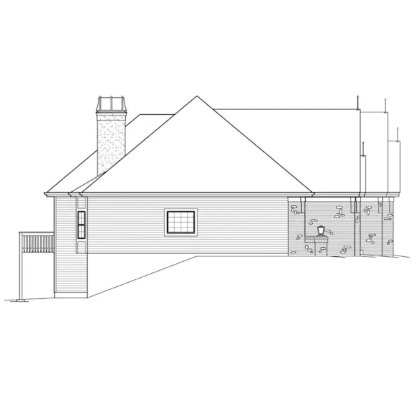 Ranch House Plan Left Elevation - Cheshire Hills Efficient Home 007D-0207 - Search House Plans and More