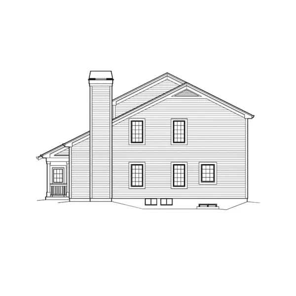 Country House Plan Right Elevation - Forest Lake Country Home 007D-0208 - Search House Plans and More