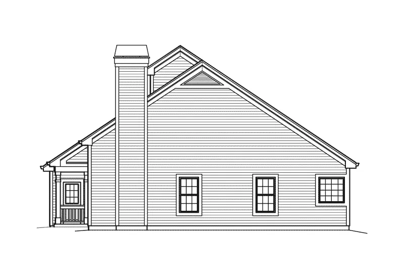 Country House Plan Right Elevation - Forest Ridge Country Ranch Home 007D-0210 - Search House Plans and More