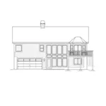 Vacation House Plan Rear Elevation - Lake Argyle Waterfront Home 007D-0214 - Shop House Plans and More