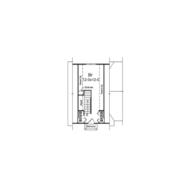 English Cottage House Plan Second Floor - Cotswold Cottage Home 007D-0217 - Search House Plans and More