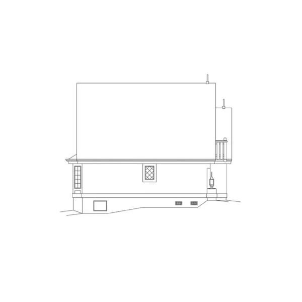 English Cottage House Plan Left Elevation - Cotswold Cottage Home 007D-0217 - Search House Plans and More