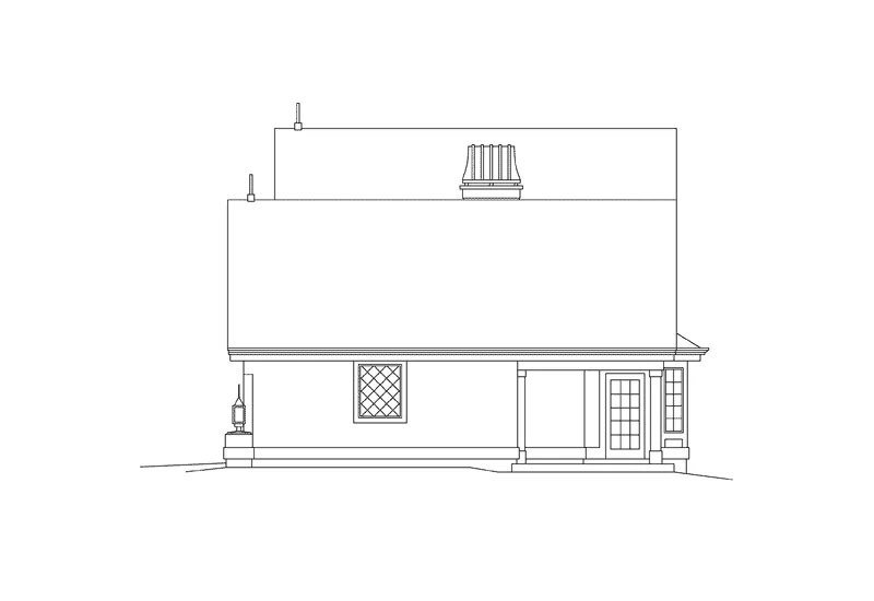 English Cottage House Plan Right Elevation - Cotswold Cottage Home 007D-0217 - Search House Plans and More