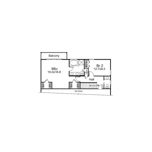 European House Plan Second Floor - Waltham Forest Tudor Home 007D-0218 - Shop House Plans and More