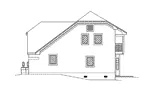 Country French House Plan Right Elevation - Waltham Forest Tudor Home 007D-0218 - Shop House Plans and More