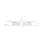 Vacation House Plan Rear Elevation - Tampa Springs Sunbelt Home 007D-0219 - Shop House Plans and More