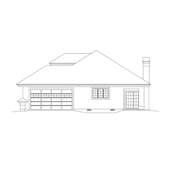 Vacation House Plan Right Elevation - Tampa Springs Sunbelt Home 007D-0219 - Shop House Plans and More