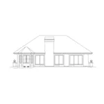 Vacation House Plan Rear Elevation - Santa Catalina Sunbelt Home 007D-0221 - Shop House Plans and More