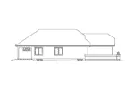 Sunbelt House Plan Left Elevation - San Saguaro Florida Style Home 007D-0222 - Shop House Plans and More