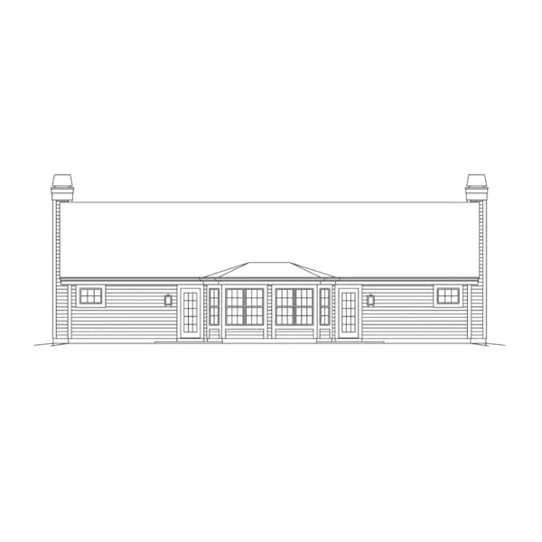 Multi-Family House Plan Rear Elevation - Woodmuir Place Duplex Home 007D-0227 - Shop House Plans and More