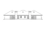 Contemporary House Plan Rear Elevation - Orlando Palms Florida Duplex 007D-0228 - Shop House Plans and More