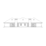 Sunbelt House Plan Rear Elevation - Orlando Palms Florida Duplex 007D-0228 - Shop House Plans and More