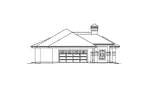 Sunbelt House Plan Left Elevation - St. Tropez Ranch Sunbelt Home 007D-0230 - Shop House Plans and More