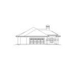 Sunbelt House Plan Left Elevation - St. Tropez Ranch Sunbelt Home 007D-0230 - Shop House Plans and More