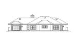 Sunbelt House Plan Rear Elevation - St. Tropez Ranch Sunbelt Home 007D-0230 - Shop House Plans and More