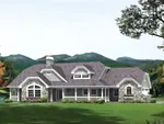 Country House Plan Front of House 007D-0232