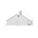 Ranch House Plan Left Elevation - Maryland Manor Country Home 007D-0232 - Shop House Plans and More