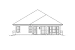 Southwestern House Plan Rear Elevation - Yuma Park Narrow Lot Home 007D-0233 - Shop House Plans and More