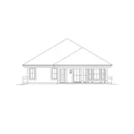 Southwestern House Plan Rear Elevation - Yuma Park Narrow Lot Home 007D-0233 - Shop House Plans and More