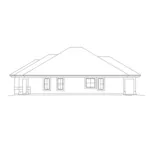 Southwestern House Plan Right Elevation - Yuma Park Narrow Lot Home 007D-0233 - Shop House Plans and More