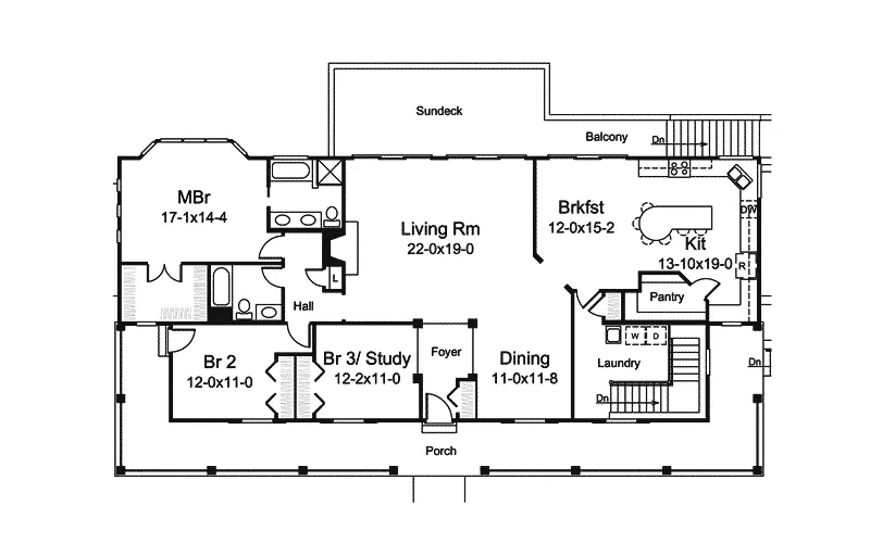 Farmhouse Plan First Floor - Cochepark Manor Country Home 007D-0235 - Search House Plans and More