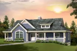 Ranch House Plan Front of Home - Royalview Atrium Ranch Home 007D-0236 - Shop House Plans and More