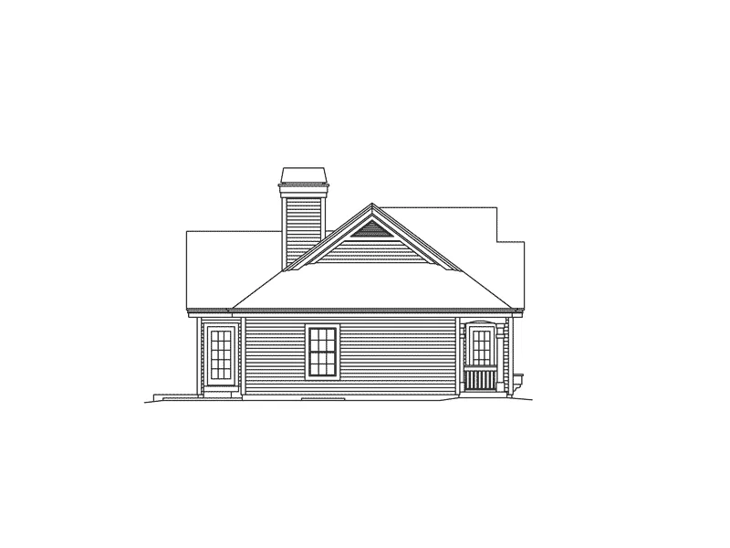 Country House Plan Left Elevation - Royalview Atrium Ranch Home 007D-0236 - Shop House Plans and More