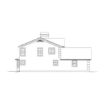 Sunbelt House Plan Left Elevation - Wiseman Park Traditional Home 007D-0237 - Shop House Plans and More