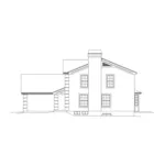 Sunbelt House Plan Right Elevation - Wiseman Park Traditional Home 007D-0237 - Shop House Plans and More