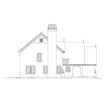 European House Plan Left Elevation - Cuddington Forest Narrow Home 007D-0238 - Search House Plans and More