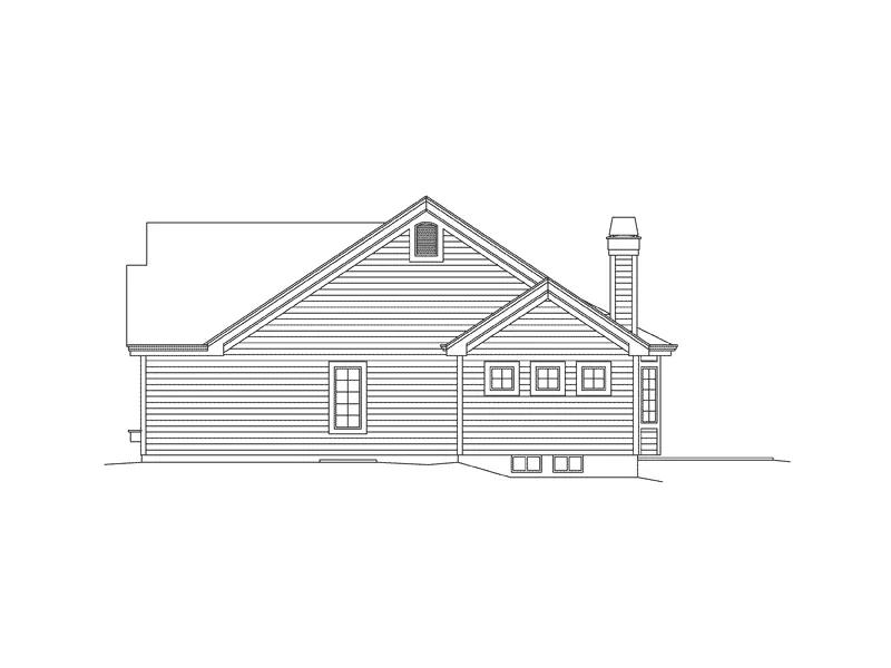 Country House Plan Right Elevation - Lynnewood Place Ranch Home 007D-0239 - Shop House Plans and More