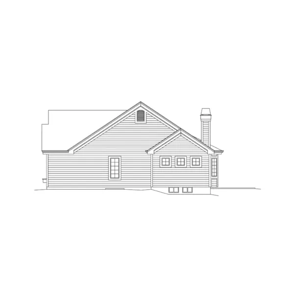 Country House Plan Right Elevation - Lynnewood Place Ranch Home 007D-0239 - Shop House Plans and More