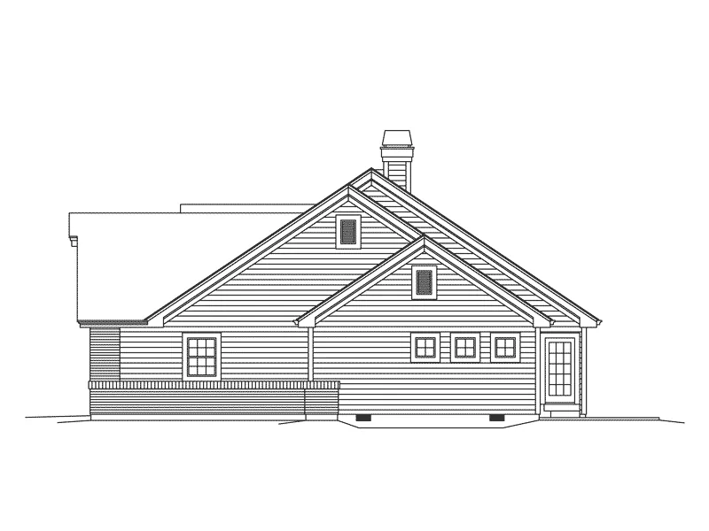 Country House Plan Left Elevation - Amberdale Country Vacation Home 007D-0240 - Search House Plans and More