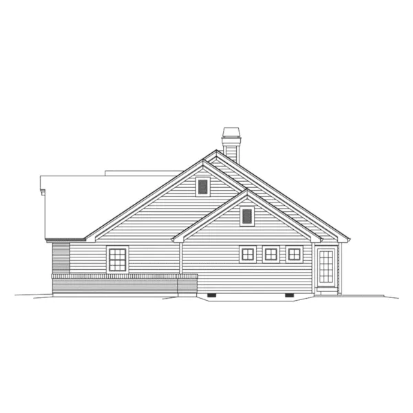 Traditional House Plan Left Elevation - Amberdale Country Vacation Home 007D-0240 - Search House Plans and More