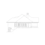 Ranch House Plan Left Elevation - Marina Bay Sunbelt Atrium Home 007D-0244 - Shop House Plans and More