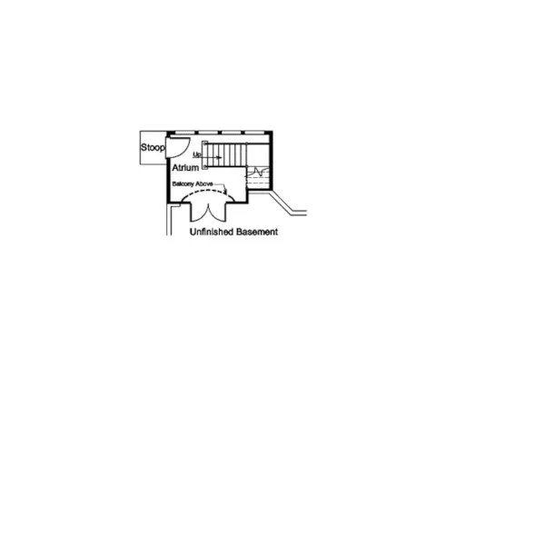 Ranch House Plan Lower Level Floor - Marina Bay Sunbelt Atrium Home 007D-0244 - Shop House Plans and More