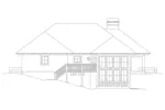 Vacation House Plan Rear Elevation - Marina Bay Sunbelt Atrium Home 007D-0244 - Shop House Plans and More