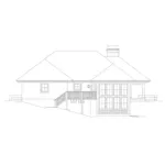 Ranch House Plan Rear Elevation - Marina Bay Sunbelt Atrium Home 007D-0244 - Shop House Plans and More