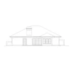 Sunbelt House Plan Rear Elevation - Key Largo Coastal Style Home 007D-0247 - Search House Plans and More