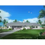 Ranch House Plan Front of Home - Carabio Cove Florida Style Home 007D-0251 - Search House Plans and More