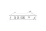 Waterfront House Plan Left Elevation - Carabio Cove Florida Style Home 007D-0251 - Search House Plans and More
