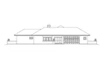 Southwestern House Plan Rear Elevation - Carabio Cove Florida Style Home 007D-0251 - Search House Plans and More