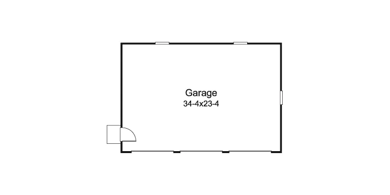 Farmhouse Plan Garage Floor Plan - Oakleigh Lane Country Home 007D-0252 - Shop House Plans and More