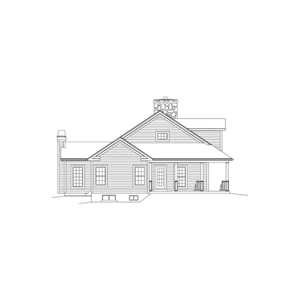 Country House Plan Left Elevation - Oakleigh Lane Country Home 007D-0252 - Shop House Plans and More