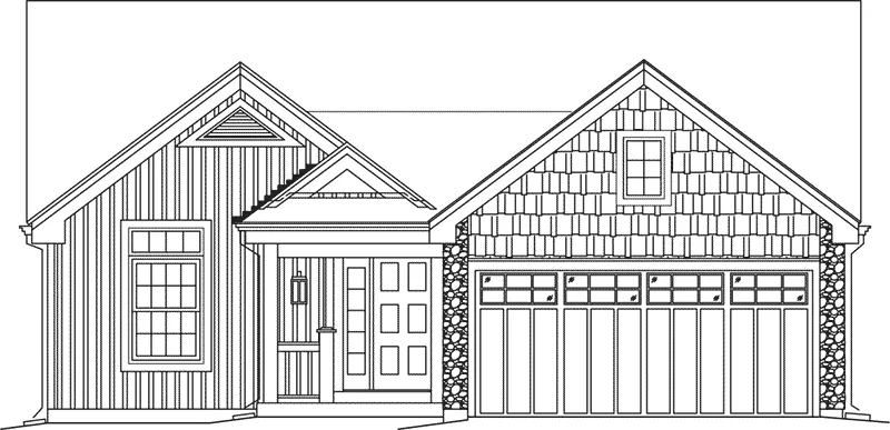 Ranch House Plan Front Elevation - Conner Hill 007D-5060 - Search House Plans and More