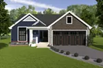 Ranch House Plan Front of Home - Conner Hill 007D-5060 - Search House Plans and More