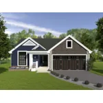 Arts & Crafts House Plan Front of House 007D-5060