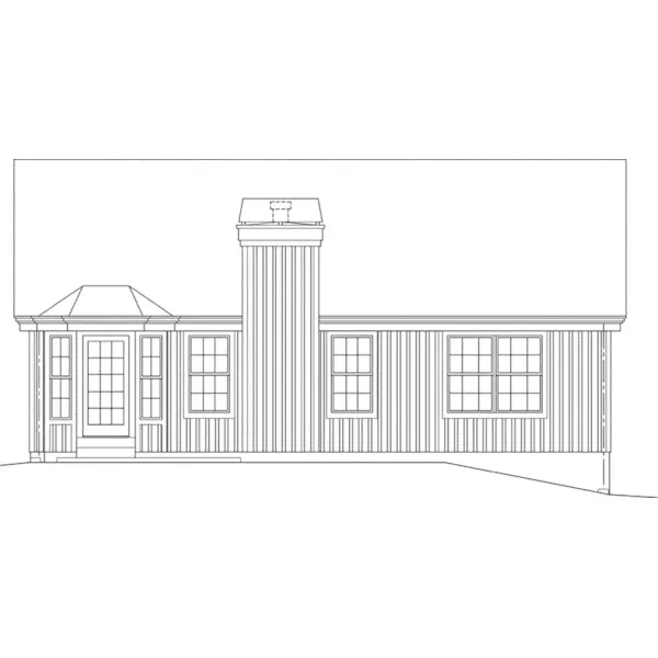 Arts & Crafts House Plan Rear Elevation - Conner Hill 007D-5060 - Search House Plans and More