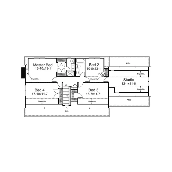 Country House Plan Second Floor - Summerwood Cape Cod Style Home 008D-0003 - Shop House Plans and More